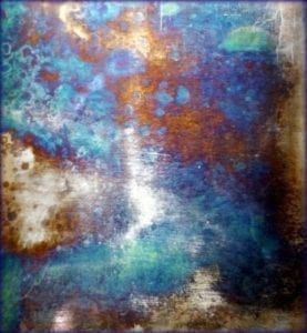 Steel Patina, Metal Patina, Painting Fabric, Manly Decor, Fire Painting, Patina Color, Brass Patina, Design Objects, Fireplace Surround