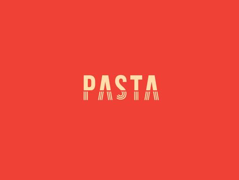 Pasta Typography, Italian Pool, Pasta Logo, Italian Logo, Pasta Brands, Pasta Shop, Pasta Restaurants, Italy Logo, Pasta Bar