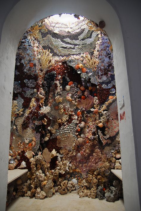 Grotto Architecture, Shell Grotto, House Bungalow, Arthur Dove, Minerals Crystals Stones, The Grotto, Shell House, Art Coquillage, Seashell Projects