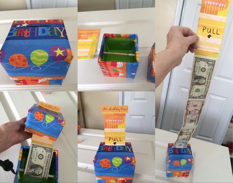 Money Box Diy, Kids Party Gift, Anniversaire Diy, Money Gifts, Diy Money, Christmas Money, Cash Gift, Creative Valentines, Diy Valentines Crafts