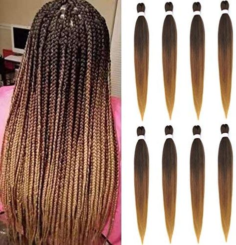 T1b/30 Box Braids, 1b30 Knotless Braids, 1b 27 Knotless Braids, Lady Locks, Pre Stretched Braiding Hair, Hair Inches, Box Braids Crochet, Braiding Hair Colors, Knotless Braid