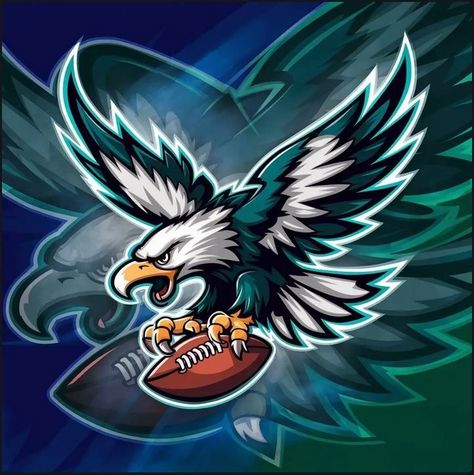 Philadelphia Eagles Football Logo, Philadelphia Eagles Art, Basketball Iphone Wallpaper, Eagles Wallpaper, Philadelphia Eagles Wallpaper, Nfl Eagles, Painting Clothes, Really Cool Wallpapers, Eagles Game