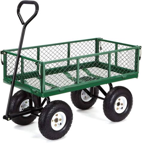 Heavy Duty Wagon, Yard Cart, Gerobak Dorong, Metal Wagon, Dump Cart, Garden Wagon, Folding Trolley, Utility Wagon, Wagon Cart