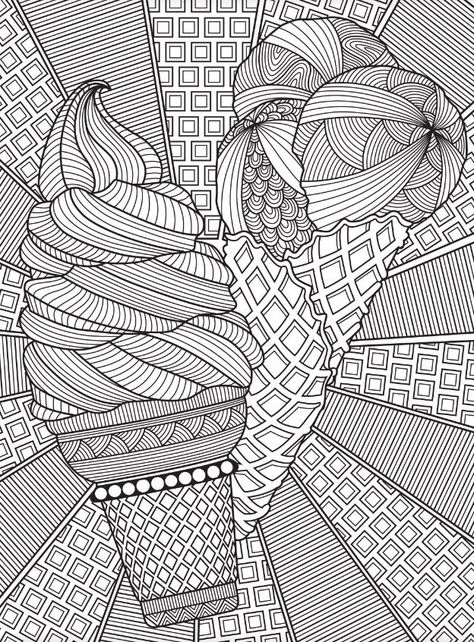 624×846 Coloring Rocks, Ice Cream Coloring, Emoji Coloring Pages, Ice Cream Coloring Pages, Monster Coloring Pages, Adult Coloring Designs, Doodle Art Drawing, Mandala Design Pattern, Mandala Art Lesson