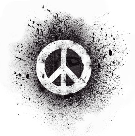 music pease Tattoo Designs | Spray Peace Tattoo by ~JenYFurr on deviantART Peace Symbol Tattoo, Peace Tattoo, Symbol Tattoo, Peace Sign, Peace Symbol, Spray, Deviantart, Paint, Black And White