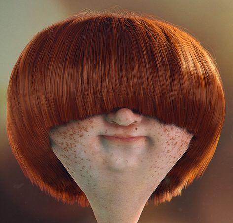 ArtStation - Red twins, ricardo manso Ge Aldrig Upp, Bowl Haircuts, 3d Karakter, 3d Street Art, Image 3d, Bowl Cut, Character Design Animation, Design Animation, Cartoon Character Design