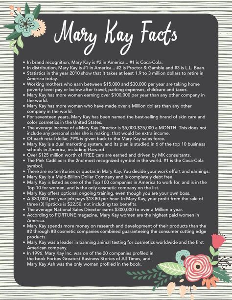 Mary Kay Contact List, Mary Kay Facts, Mary Kay Team Building, Mary Kay Recruiting, Mary Kay Flyers, Mary Kay Facebook Party, Mary Kay Quotes, Mary Kay Printables, Mark Kay