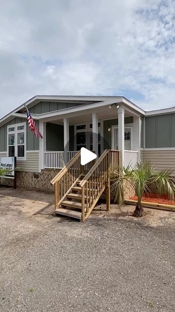 Chance’s Home World on Instagram: "☀️The “Key Largo” by Townhomes! A triple wide with a STELLAR layout, this model is located at Wayne Frier in Macclenny, Fl! Be sure to checkout the FULL TOUR for all the details and retail pricing, link in bio!   #mobilehome #manufacturedhomes #prefabhouse #housetour #newhome #realestate #prefabhomes" 3 Bed 3 Bath Mobile Home, Triple Wide Modular Homes, Champion Manufactured Homes, Triple Wide Mobile Homes, Triple Wide Manufactured Home, Nationwide Modular Homes, Double Wide Manufactured Homes, Manufactured Home, Mobile Home