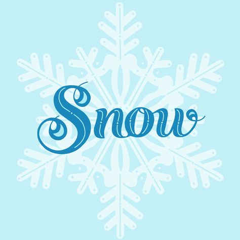 Snow day typography original design. Snowflake illustration Snow Typography, Winter Typography, Snowflake Illustration, Mobile Wallpaper Android, Art Pics, Tim Hortons, Minnie Mouse Birthday Party, Ice Crystals, Wallpaper Android