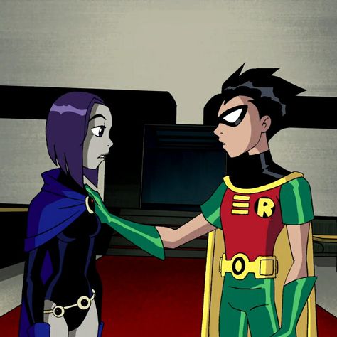 Old Teen Titans, Raven Comics, Teen Titans Love, Teen Titans Robin, Robin And Raven, All Robins, Teen Titan, Raven Teen Titans, Teen Titans Go