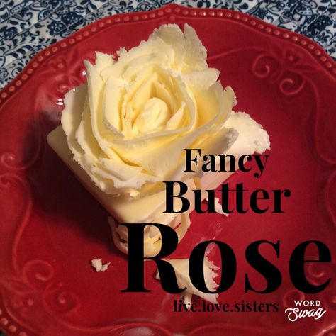 Rose Shaped Food, Butter Rose, Rose Live, Fancy Butter, Shave Butter, Making Butter, Ladies Luncheon, Butter Molds, Catering Ideas Food