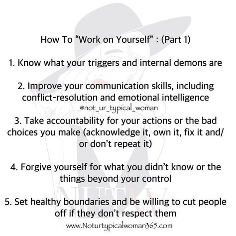 Men. Love. A. Challenge 👸🏿👸🏻👸🏼 on Instagram: "Doing the work on yourself is hard, but it is necessary! Nothing will change UNTIL you do 🗣️ We entertain, and especially date, people who validate how we feel about ourselves—good or bad! When you do these things, here’s what’s gonna happen: 1. You’re gonna stop being drawn to emotionally unhealthy and toxic people. You will begin to view them as red flags and not “projects” needing to be fixed—and you will distance yourself from them. 2. You How To Stop Being A Bad Person, How To Stop Being Toxic Person, How To Stop Being Toxic, Stop Being Toxic, Keep Your Peace, Distance Yourself, Baddie Advice, Control Your Emotions, Toxic Behavior