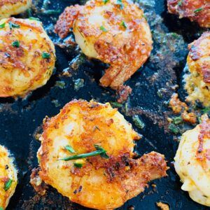 Parmesan Crusted Shrimp, Crusted Shrimp, Blackstone Griddle Recipes, Outdoor Griddle Recipes, Garlic Parmesan Shrimp, Griddle Cooking Recipes, Outdoor Cooking Recipes, Flat Top Grill, Griddle Recipes