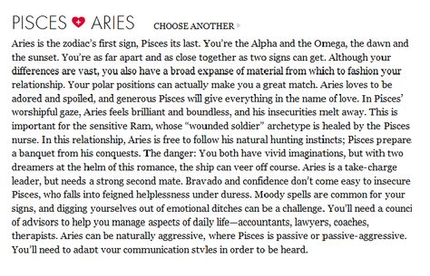 Pisces and Aries Pisces Aries Compatibility, Aries Pisces Cusp, Complicated Love Quotes, Pisces Sun Sign, Aries Relationship, Pisces Relationship, Aries And Pisces, Aries Love, Pisces Quotes