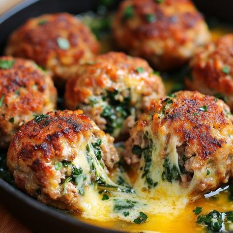 Mozzarella Chicken Meatballs, Turkey Cheese Meatballs, Cheese Stuffed Turkey Meatballs, Turkey Meatball Dinner Ideas Healthy, Swedish Meatballs Turkey, Turkey Stuffed Meatballs, Recipes That Use Mozzarella Cheese, Turkey Meatball Dishes, Mozzarella Stuffed Chicken Meatballs