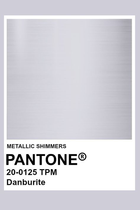 Danburite #Metallic #Pantone #Color Pantone Silver Metallic, Silver Pantone, Metallic Pantone, Journaling Prints, Painting Corner, Pantone Color Chart, Pantone Colour Palettes, Color Design Inspiration, Wayfinding Design