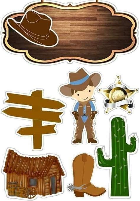 English Classes For Kids, Bears Preschool, Wild West Birthday, Lol Doll Cake, Cowboy Cakes, Horse Birthday Parties, Cowboy Birthday Party, Rodeo Birthday, Birthday Cake Topper Printable