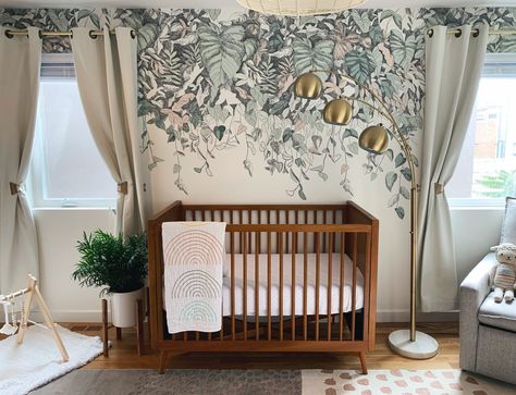 A Look Inside Our Nursery - THE DAILY TAY #babylove #nursery #babygirl Nursery Side Table, Wall Art Idea, Baby Room Inspiration, Nursery Room Inspiration, Nursery Inspo, Nursery Baby Room, Mini Crib, Marble Side Tables, Art Idea