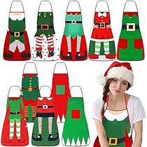 Baking Aprons, Apron Cute, Cooking Aprons, Green Elf, Chef Humor, Christmas Attire, Senior Center, Christmas Apron, Baking Apron