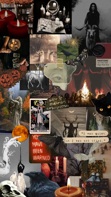 #samhain #halloween #spooky #creepy #autumn #fall #wallpaper Samhain Wallpaper, Samhain Aesthetic, Autumn Fall Wallpaper, Samhain Halloween, Fall Wallpaper, Halloween Spooky, Samhain, Create Collage, Autumn Fall