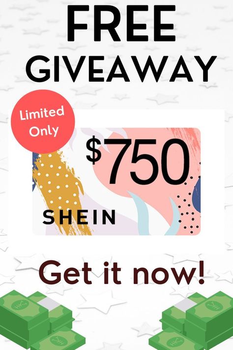 Are you already a member? The giveaway is coming to an end this week. Don't pass up your chance to win a fantastic tech product or a $750 Shein gift card that can be used for anything except... You already know what it is. Click here for more information on how to enter the Giveaway.#giftcard#giftideas#gifts#giveway#free#giveways#giftcardsavailable#giveawaycontest#giveawaytime#giveaway#shein#sheingiftcard#freesheingiftcard 750 Shein Gift Card, Shein Gift Card, Win Gift Card, Google Play Gift Card, Walmart Gift Cards, Paypal Gift Card, Amazon Gift Card Free, Gift Card Generator, Gift Card Giveaway