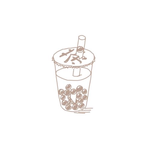 It's a pity if you never had bubble milk tea Bubble Tea Watercolor, Bubble Tea Tattoo, Boba Tattoo, Pearl Tattoo, Boba Pearls, Bubble Milk Tea, Amnesty International, Sketch Ideas, Pen Art