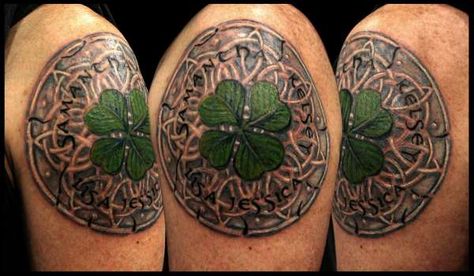 Celtic Tattoos | Celtic Shamrock" tattoo Celtic Shamrock Tattoo, Knots Tattoo, Celtic Tattoo Meaning, Tattoos Celtic, Irish Tattoo, Shamrock Tattoo, Celtic Tattoo Designs, Shamrock Tattoos, Celtic Knot Tattoo