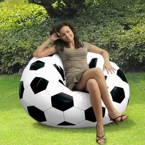 Simple Inflatable Sofa Chair Couch Bean Bag Soccer Ball Football Lounge Rest set living room Sitting Bag, Bean Bag Couch, Inflatable Furniture, Soccer Bag, Ball Football, Chair Couch, Inflatable Chair, Inflatable Sofa, Bean Bag Chair Covers