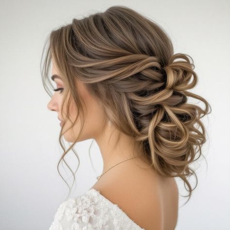 💁 Fashion-Forward Best Wedding Hairstyles wedding hairstyles half up half down bangs | Refined R... for the modern bride! Discover stunning half-up, half-down styles that perfectly blend elegance and trendiness. With soft, romantic waves and chic bangs, these hairstyles create an effortlessly beautiful look that suits any wedding theme. Get inspiration for your big day and make a lasting impression with these sophisticated updos. Perfect for showing off your natural beauty while keeping your hair out of your face as you celebrate love. Bride Romantic Hairstyles, Bridal Upstyles For Long Hair, Wedding Hair Romantic Updo, Low Boho Bun Wedding, Wedding Hair Inspo Updo, Bridal Hair Updo Long Hair, Wedding Hairstyles For Mother Of The Groom, Bride Elegant Hairstyles, Wedding Hair Strapless Dress Updo