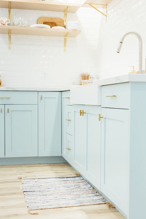 Helpful guide for picking the perfect kitchen cabinet paint color - cabinets painted in Headspace by Clare.