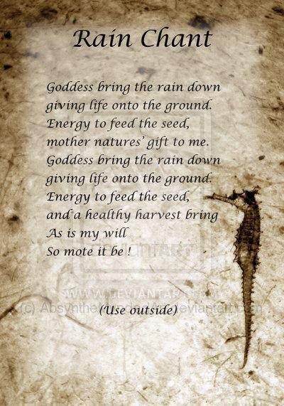 Book of Shadows:  #BOS Rain Chant page.                                                                                                                                                      More                                                                                                                                                                                 More Magic Spell Book, Crystal Reiki, Wiccan Witch, Magick Spells, Wiccan Spell Book, Witchcraft Spell Books, Witch Spell Book, Book Of Shadow, Wicca Witchcraft