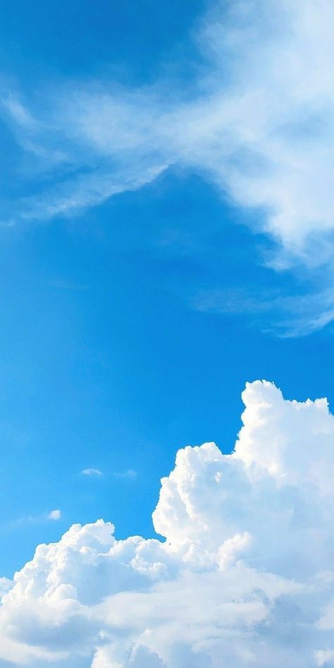 Sky Pictures Blue, Image Ciel, Beautiful Sky Pictures, Blue Sky Images, Blue Sky Wallpaper, Pictures Blue, Sky Images, Wallpaper Sky, Blue Sky Clouds