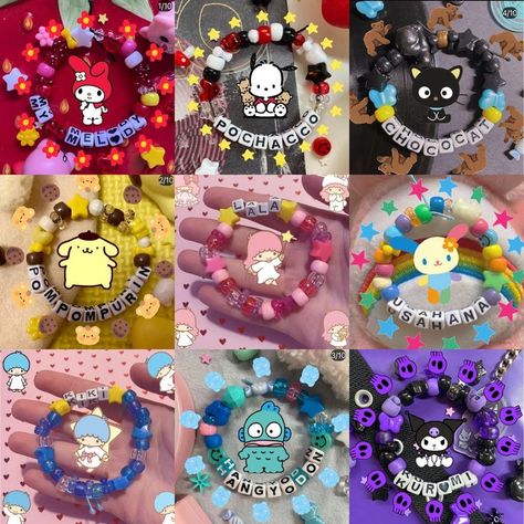 Sanrio Beaded Bracelets Kandi | Etsy in 2022 | Diy kandi bracelets, Kandi bracelets, Diy kandi Bracelets Kandi, Rave Bracelets, Pulseras Kandi, Diy Kandi Bracelets, Pony Bead Bracelets, Diy Kandi, Beaded Braclets, Kandi Kid, Hello Kitty Jewelry