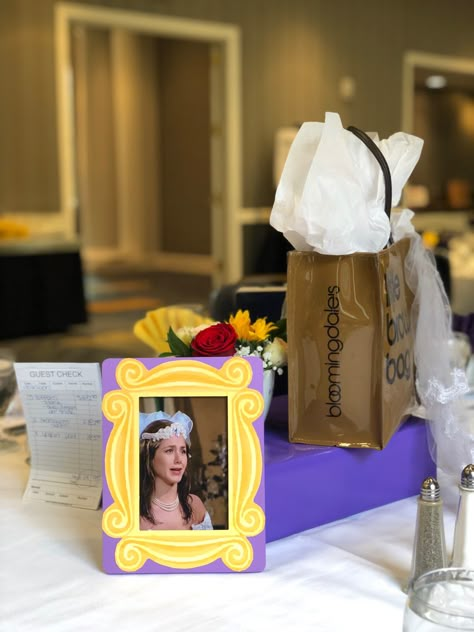 Friends themed bridal shower Friends Themed Party Centerpieces, Friends Tv Show Party Centerpieces, Friends Theme Centerpieces, Bachelorette Party Friends Theme, Bridal Shower Friends Theme, Friends Themed Bridal Shower Ideas, Friends Centerpieces, Friends Bridal Shower Theme, Friends Themed Wedding