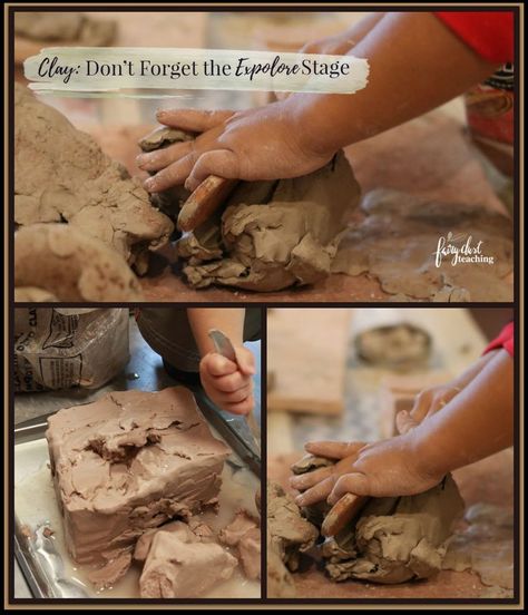 Clay Exploration Preschool, Clay Play Preschool, Reggio Emilia Clay Ideas, Clay Reggio Emilia, Clay Provocation Reggio, Clay Activity, Atelier Ideas, Fairy Dust Teaching, Reggio Emilia Classroom