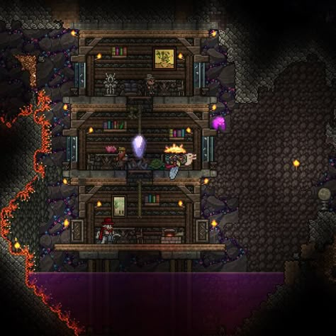 Underground Houses Terraria, Terraria Cavern House Ideas, Cavern House Terraria, Terraria Underground House Ideas, Terraria Cave House Ideas, Terraria Underground Base, Terraria Cavern House, Terraria Underground House, Terraria Houses