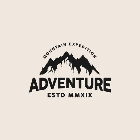 Vp Logo, Rp Overlay, Adventure Fonts, Adventure Mountain, Mountain Aesthetic, Adventure Logo, Mountain Logo, Logo Design Inspiration Creative, Circle Logo Design