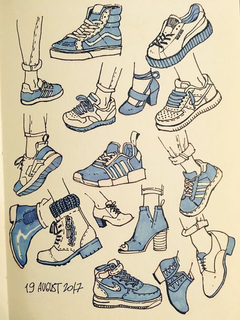 Did shoes studies :3 I need to prarice drawing shoes tbh  Follow @kohakurulzok for more Drawing Advice, Sneaker Art, 캐릭터 드로잉, Poses References, Fashion Design Drawings, Drawing Clothes, Art Poses, Anime Poses Reference, Drawing Poses