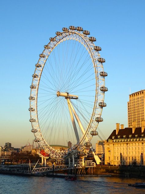 The London Eye was a controversial addition to the English capital's skyline when it first opened in 1999, but today the city is unimaginable without this giant Ferris wheel twirling above the Thames. #travel #uktravel London Ferris Wheel, Ancient Monuments, The London Eye, London Today, London Eye, Uk Travel, Beautiful Buildings, Travel Inspo, The London