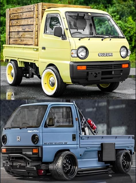 Honda Kei Truck, Custom Kei Truck, Kei Truck, Mini Trucks 4x4, Homemade Go Kart, Suzuki Carry, Kei Car, Mini Truck, Custom Pickup Trucks