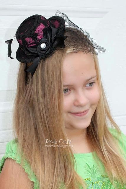 Mini Top Hat Headband Part 2! Top Hat Headband, How To Make Fascinators, Diy Hats, Fascinator Hats Diy, Girl Guide, Hat Headband, Goth Corset, Diy Tops, Camp Style