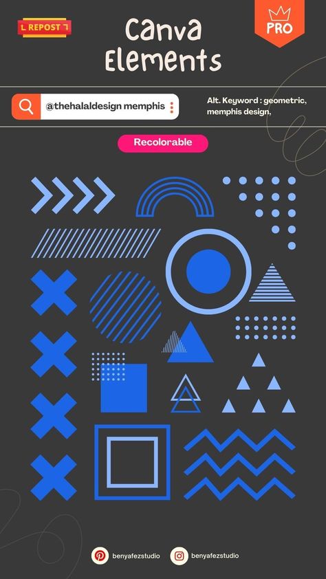 Geometric Shape for Memphis Design Element #c Canva Keywords Elements, Font Canva Lettering, Canva Keywords, Canva Frames, Cyberpunk Design, Graphic Shapes Design, Keyword Elements Canva, Social Media Art, Canva Element Keyword