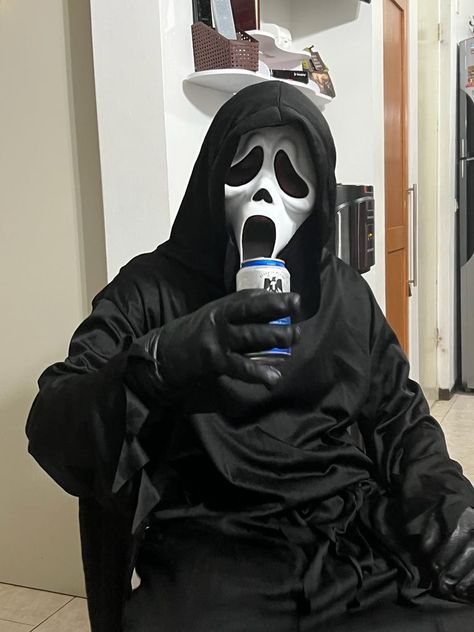 Halloween Scream Cosplay Men, Ghostface Cosplay, Scream Halloween Costume, Ghostface Costume, Scream Mask, Mascaras Halloween, Scream Halloween, Ghostface Scream, Ghost Face