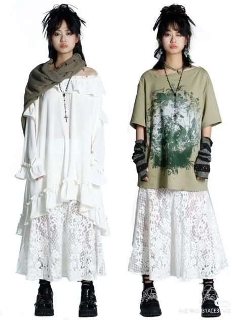 Subversive Outfits, Subversive Aesthetic, Japanese 90s, Peony Aesthetic, Fairy Grunge Style, Japanese Y2k, 2000s Japanese Fashion, Estilo Harajuku, 일본 패션