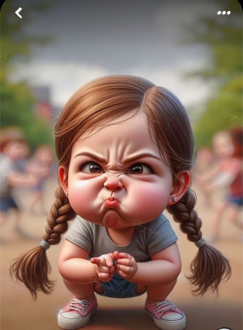 Funny Face Photo, Images Emoji, Good Morning Funny Pictures, Funny Animated Cartoon, Cute Bear Drawings, Girl Kid, Funny Caricatures, Good Morning Funny, Cartoon Character Pictures