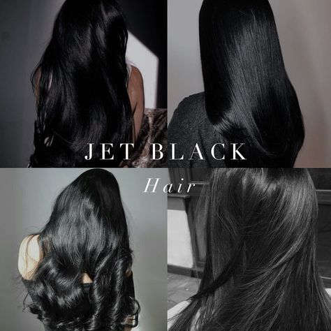 Jet black hair options for cool toned colour seasons. Black Hair Color Palette, Pure Black Hair, Cool Toned Hair, Hair Color Palette, Casual Hairstyles For Long Hair, Bellatrix Black, Toned Hair, Colour Season, Fall Winter Hair Color