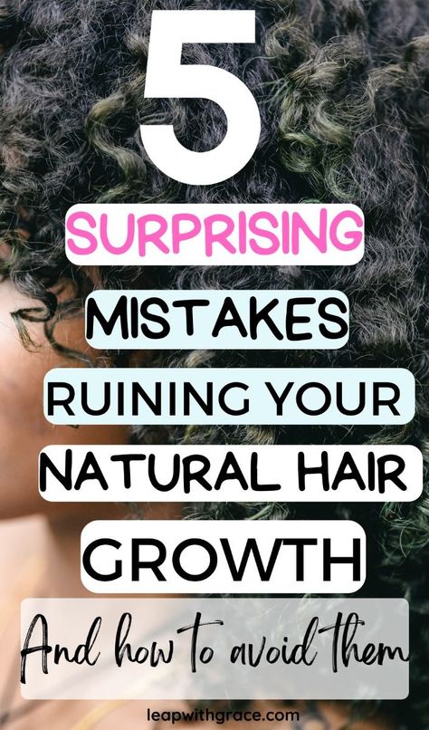 Unlock your hair's full potential! Learn 5 common mistakes hindering natural hair growth and discover simple solutions for healthier, longer locks.  Grow your hair faster with these easy-to-follow tips for nourished, vibrant strands. #NaturalHairGrowth #HairCare #HairTips #HealthyHair #HairGoals #LongHair #NaturalHairJourney #HairGrowthTips #HairRoutine Hair Butters For Natural Hair, Kelly Hair, Natural Hair Maintenance, Ayurvedic Hair Growth, Vitamins For Hair, Dry Natural Hair, Stop Hair Breakage, Healthy Shiny Hair, High Porosity Hair