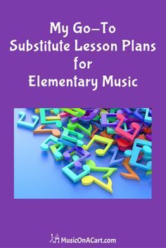 My go-to music lesson activity for substitute lesson plans. | www.MusicOnACart.com Music Teacher Ideas Lesson Plans, Substitute Music Lesson Plans, Elementary Music Art Projects, Music Class Ideas For Elementary, Music Substitute Plans, Lesson Plans For Elementary, Supply Teacher, Learn To Play The Piano, Music Lesson Plans Elementary