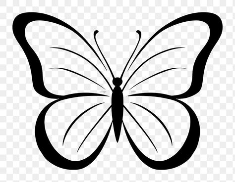 Drawing Of A Butterfly, Butterfly Drawing Outline, Outline Butterfly, Butterfly Line Drawing, Drawing Butterfly, Clip Art Black And White, Butterfly Line Art, Outline Pictures, About Butterfly