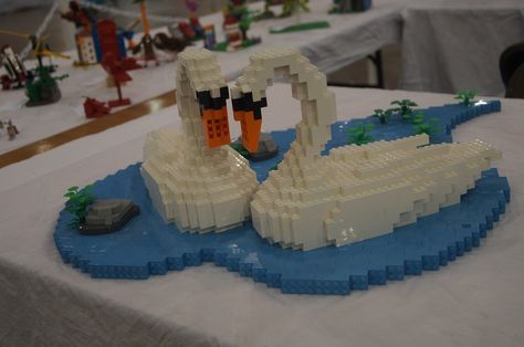 Swans Love Minecraft, Swan Love, Lego Animals, Lego Architecture, Swan Lake, Cool Lego, Swans, Finland, Minecraft